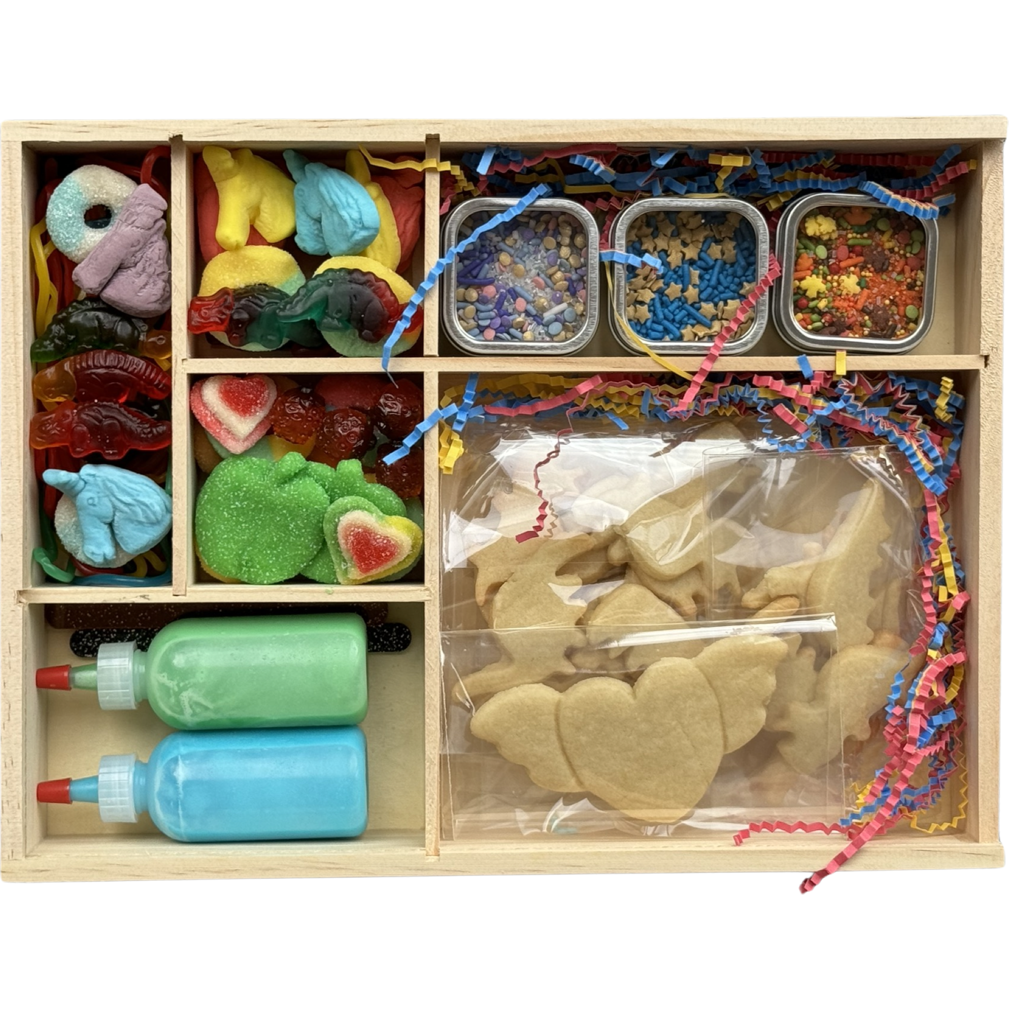 Mini DIY Cookie Kit in wood box