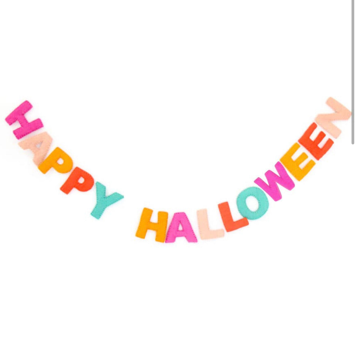 Happy Halloween Felt Garland